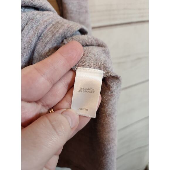 Purejill Women's‎ Gray Purple Stretch Cowl Neck  Long Sleeve Pullover Sweater XS - Picture 4 of 6